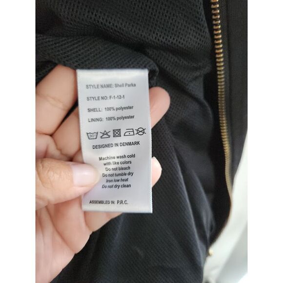 HAN KJOBENHAVN Men Black "Shell Parka" Full Zip Shell Jacket size Medium - Picture 13 of 14